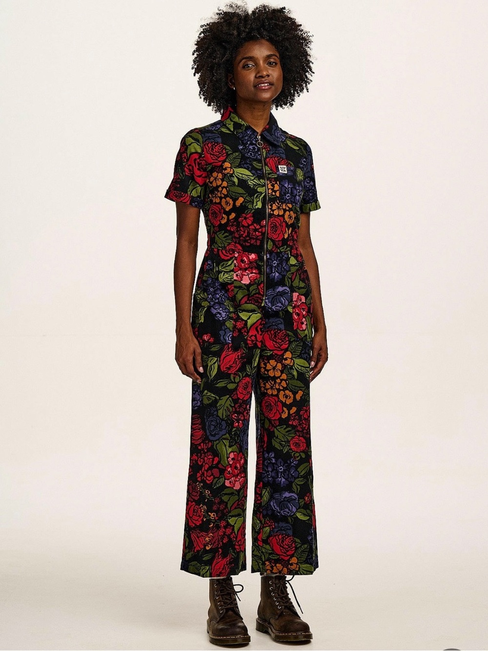 NWOT Lucy & Yak Ragan Floral Jumpsuit Maria Print Size UK8 US4 Tall